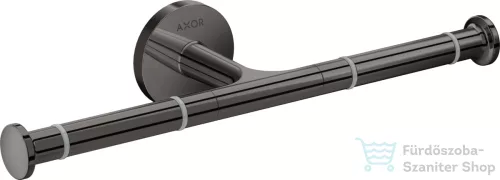 Hansgrohe AXOR UNIVERSAL CIRCULAR fali dupla wc papír tartó,polírozott fekete króm 42857330