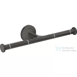   Hansgrohe AXOR UNIVERSAL CIRCULAR fali dupla wc papír tartó,szálcsiszolt fekete króm 42857340