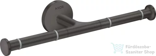 Hansgrohe AXOR UNIVERSAL CIRCULAR fali dupla wc papír tartó,szálcsiszolt fekete króm 42857340