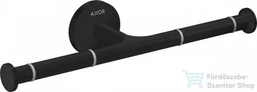 Hansgrohe AXOR UNIVERSAL CIRCULAR fali dupla wc papír tartó, matt fekete 42857670
