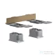Hansgrohe AXOR adapter tartozékok sínre szereléséhez,szálcsiszolt bronz 42870140