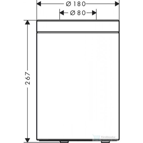 Hansgrohe AXOR UNIVERSAL CIRCULAR szemetes,polírozott arany hatású 42872990