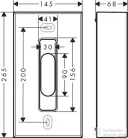 Hansgrohe AXOR UNIVERSAL CIRCULAR papírzsebkendő adagoló,szálcsiszolt fekete króm 42873340