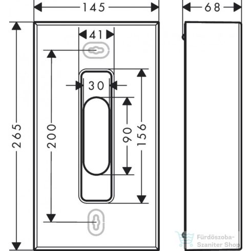 Hansgrohe AXOR UNIVERSAL CIRCULAR papírzsebkendő adagoló,rozsdamentes acél hatású 42873800