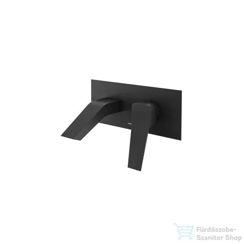 RamonSoler PRISMA falsík alatti mosdó csaptelep 14 cm-es kifolyóval, leeresztő nélkül, matt fekete 42A309596