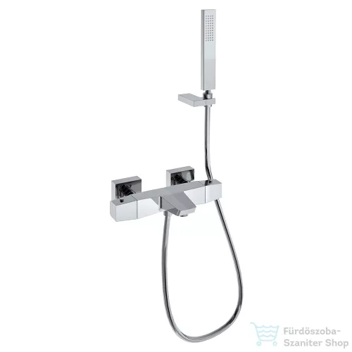 RamonSoler PRISMA fali termosztátos kádtöltő csaptelep zuhanyszettel, króm 42C309583