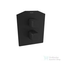   RamonSoler PRISMA termosztátos falsík alatti kád/zuhany csaptelep, matt fekete 42D309609