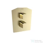 RamonSoler PRISMA termosztátos falsík alatti kád/zuhany csaptelep, szálcsiszolt arany színű 42D309632