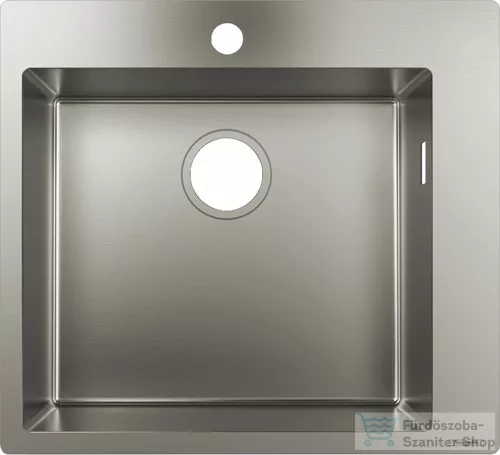 Hansgrohe S71 S711-F450 beépített mosogatómedence 550x500 mm, rozsdamentes acél 43301800