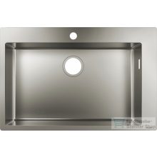   Hansgrohe S71 S711-F660 760x500 mm beépített mosogatómedence, rozsdamentes acél 43302800