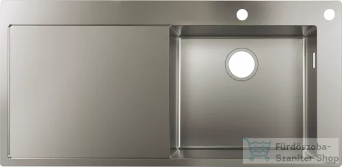 Hansgrohe S71 S717-F450 mosogatómedence 1045x510 mm, rozsdamentes acél 43307800