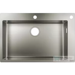   Hansgrohe S71 S712-F660 beépített mosogatómedence 760x500 mm, rozsdamentes acél 43308800