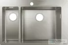 Hansgrohe S71 S711-F655 beépített kétmedencés mosogatómedence 755x500 mm, rozsdamentes acél 43309800