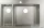 Hansgrohe S71 S711-F655 beépített kétmedencés mosogatómedence 755x500 mm, rozsdamentes acél 43309800