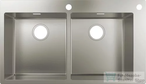 Hansgrohe S71 mosogató medence S712-F765 865x500 mm,rozsdamentes acél 43311800