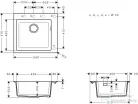 Hansgrohe S51 S510-F450 beépített mosogatómedence 450, grafitfekete 43312170
