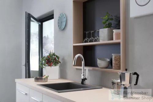 Hansgrohe S51 S510-F450 beépített mosogatómedence 450, kőszürke 43312290