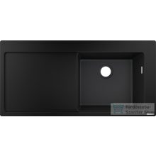   Hansgrohe S51 S514-F450 beépített mosogatómedence 450, grafitfekete 43314170