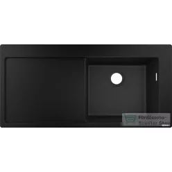   Hansgrohe S51 S514-F450 beépített mosogatómedence 450, grafitfekete 43314170