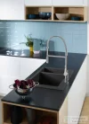 Hansgrohe S51 S510-F635 beépített mosogató két medencével 180/450, grafitfekete 43315170