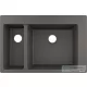 Hansgrohe S51 S510-F635 beépített mosogató két medencével 180/450, kőszürke 43315290