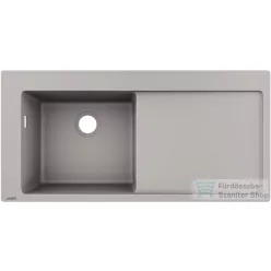   Hansgrohe S51 egymedencés mosogató medence S5110-F450 1050x745 mm, betonszürke 43330380