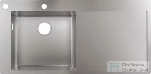 Hansgrohe S71 mosogató medence S718-F450 1045x500 mm, rozsdamentes acél 43332800