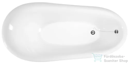 Sapho RETRO szabadonálló kád, 168x76,2x70 cm, króm lábakkal 43368