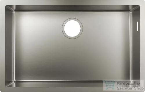 Hansgrohe S71 S719-U660 munkalap alá rögzített mosogató 710x450 mm , rozsdamentes acél 43428800