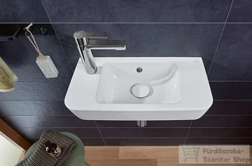 Villeroy & Boch O.Novo 50x25 cm-es kompakt kézmosó, csaplyuk bal oldalon 4342 L5 01 ( 4342L501 )