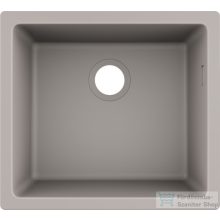   Hansgrohe S51 S510-U450 munkalap alá rögzített egymedencés mosogató medence 500x450 mm,betonszürke 43431380