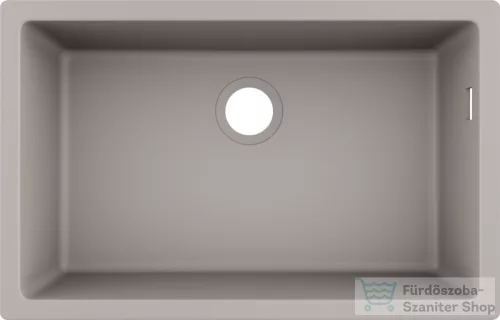 Hansgrohe S51 S510-U660 munkalap alá rögzített mosogató 660, betonszürke 43432380
