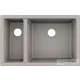 Hansgrohe S51 S510-U635 munkalap alá rögzített mosogató 180/450 két medencével, betonszürke 43433380