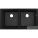 Hansgrohe S51 S510-U770 munkalap alá rögzíthető mosogató medence 820x450 mm, grafitfekete 43434170