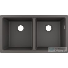   Hansgrohe S51 S510-U770 munkalap alá rögzíthető mosogató medence 820x450 mm, kőszürke 43434290