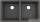 Hansgrohe S51 S510-U770 munkalap alá rögzíthető mosogató medence 820x450 mm, kőszürke 43434290