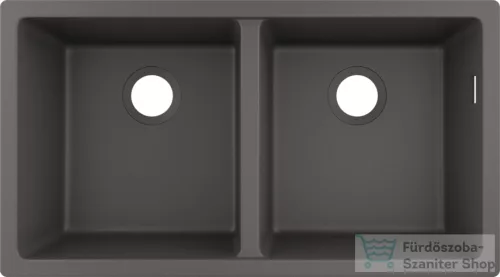Hansgrohe S51 S510-U770 munkalap alá rögzíthető mosogató medence 820x450 mm, kőszürke 43434290
