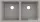Hansgrohe S51 S510-U770 munkalap alá rögzíthető mosogató medence 820x450 mm, betonszürke 43434380