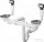 Hansgrohe D15-10 manuális le- és túlfolyó szett kétmedencés mosogatóhoz, 43922800