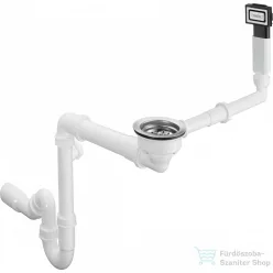   Hansgrohe D16-10 manuális le- és túlfolyógarnitúra egymedencés gránit mosogatóhoz,43927000