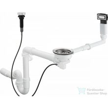   Hansgrohe D14-11 automata le- és túlfolyógarnitúra egymedencés acél mosogatóhoz, 43931800