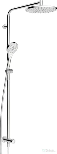 Hansa Hansaviva zuhanygarnitúra 25 cm-es fejzuhannyal,csaptelep nélkül,falsík alatti vízcsatlakozással,króm 44190300