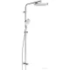 Hansa Hansaviva zuhanygarnitúra 25 cm-es fejzuhannyal,csaptelep nélkül,falsík alatti vízcsatlakozással,króm 44190300
