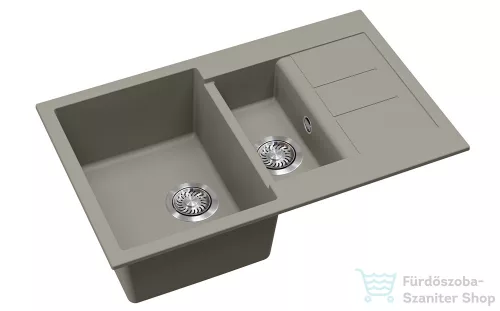 EVIDO CUBO 6 S Compact gránit mosogató, platina 442062