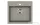 EVIDO Quadro 6 gránit mosogató, 562x510 mm, platina 442063