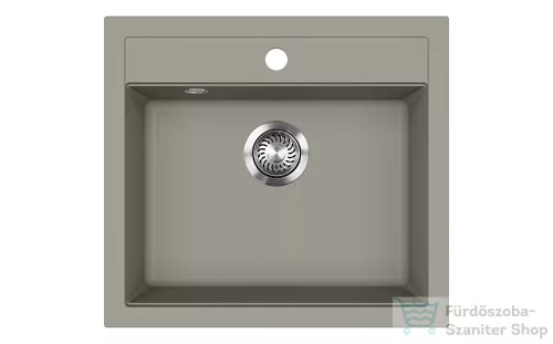 EVIDO Quadro 6 gránit mosogató, 562x510 mm, platina 442063