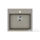 EVIDO Quadro 6 gránit mosogató, 562x510 mm, platina 442063