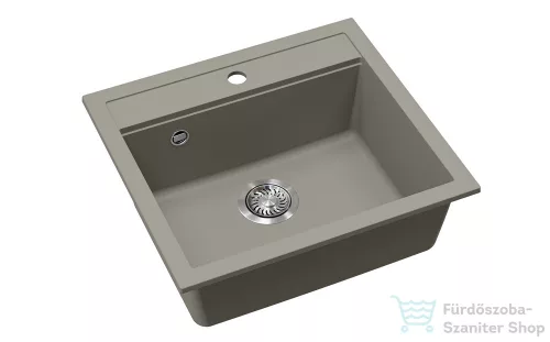 EVIDO Quadro 6 gránit mosogató, 562x510 mm, platina 442063