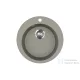 EVIDO Tondo kerek gránit mosogató, 505 mm, platina 442067