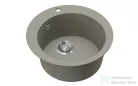 EVIDO Tondo kerek gránit mosogató, 505 mm, platina 442067
